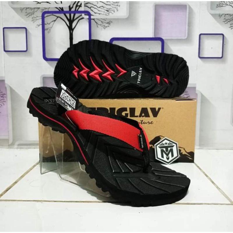 Sandal Jepit Gunung Outdoor Pria Triglav Merah