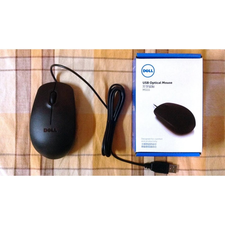 Dell MS111 USB Optical Mouse Wired Kabel usb mouse DELL MS111