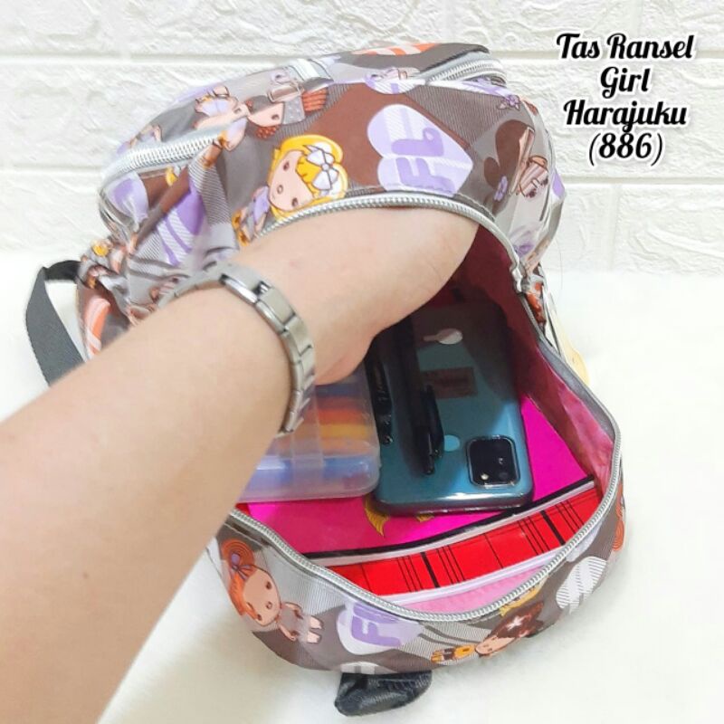 Tas Ransel Harajuku Tas Ransel Sekolah Tas Anak Perempuan Tas Ransel Anak  Tas Ransel Motif