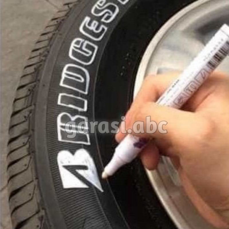 Spidol Ban Toyo X Vauto Paint Marker Original Putih Anti Luntur Permanent White Tire Velg Sepeda Motor Acrilic Mobil Permanen Serbaguna Akrilik Textile Baju Tekstil