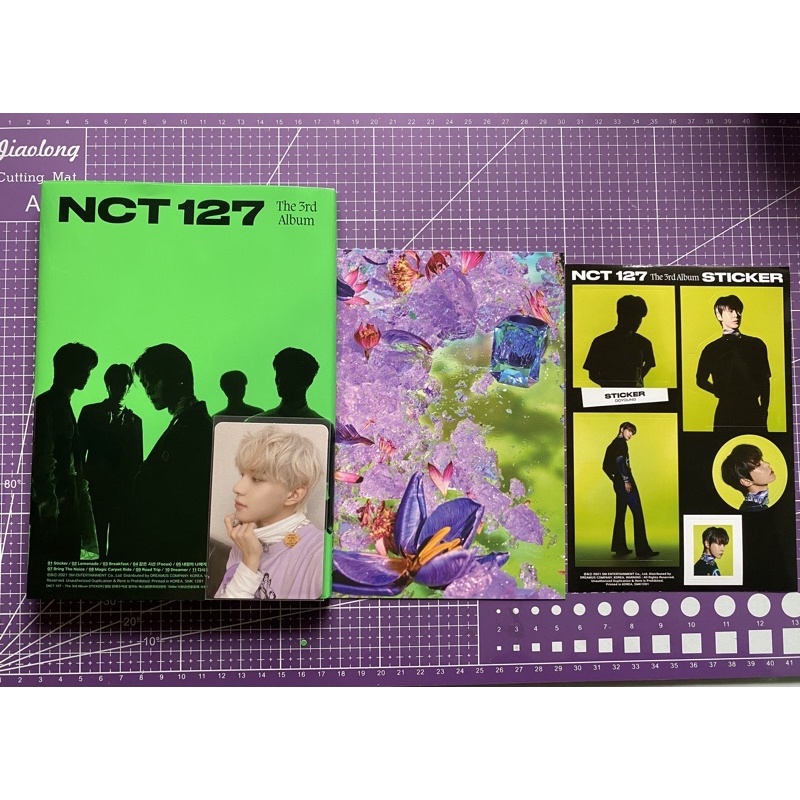 READY STOCK ALBUM OFFICIAL NCT 127 STICKER STICKY VER UNSEALED PC PHOTOCARD JUNGWOO DOYOUNG WITH POS