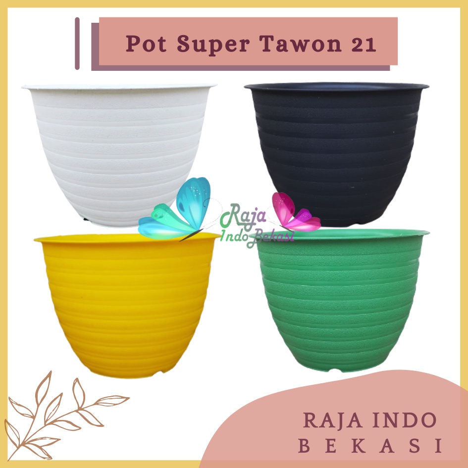 Pot Super Tawon 21cm Warna Warni