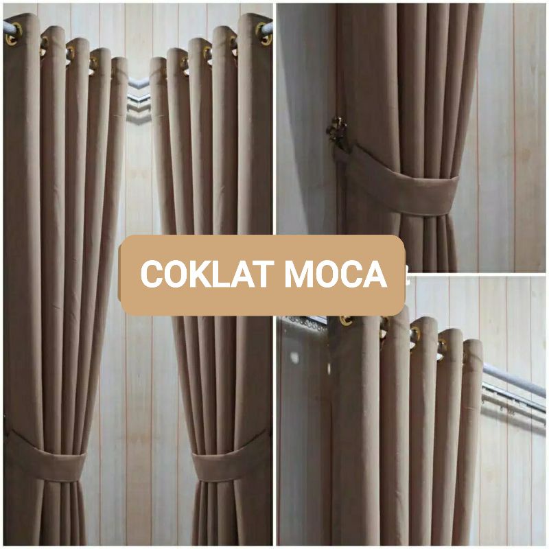 korden pintu tengah polos bahan lembut murah original