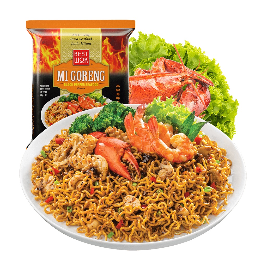 BEST WOK -  MIE GORENG BLACKPEPPER SEAFOOD - 80 GR