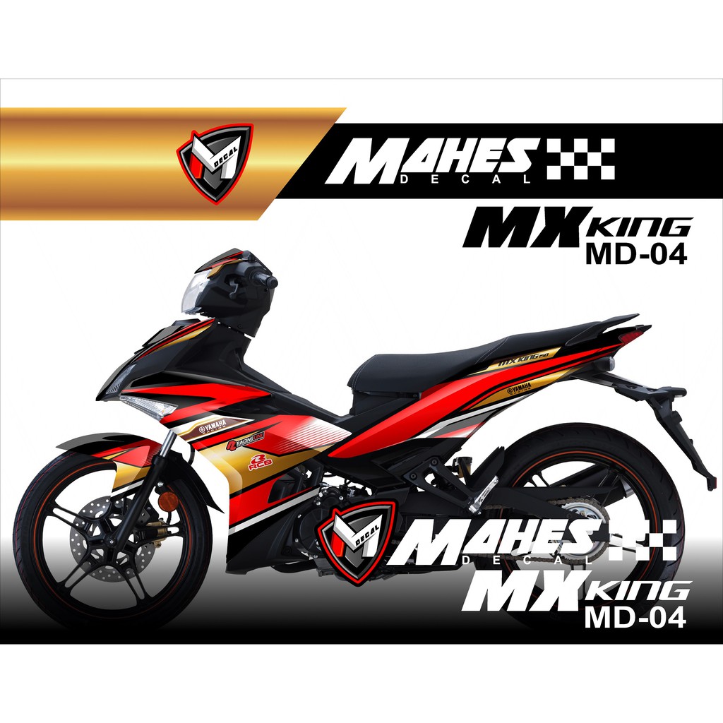 Jual Decal Sticker MX KING 150 Fullbody Custom Desain Racing MD 05 Indonesia Shopee Indonesia