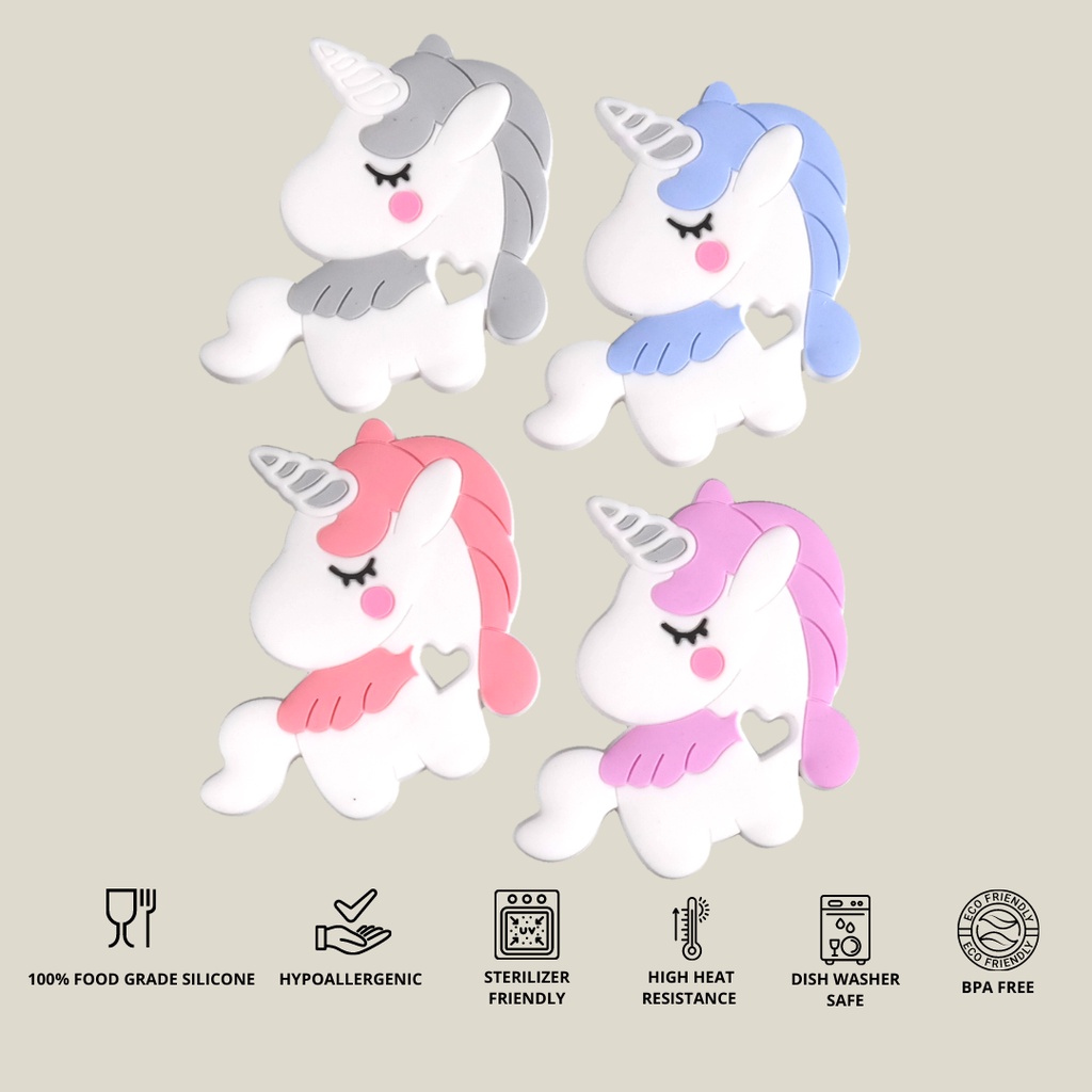 TEETHER GIGITAN BAYI PRETTY UNICORN