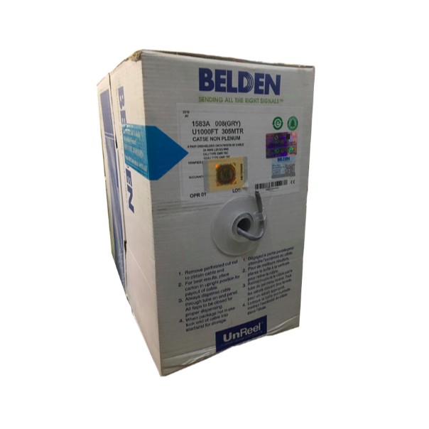 Kabel UTP BELDEN CAT5E Non Plenum 1583A 008 (GRY) PER METER
