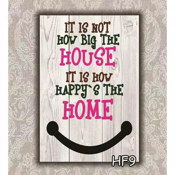 Hiasan Dinding Home Family Quotes