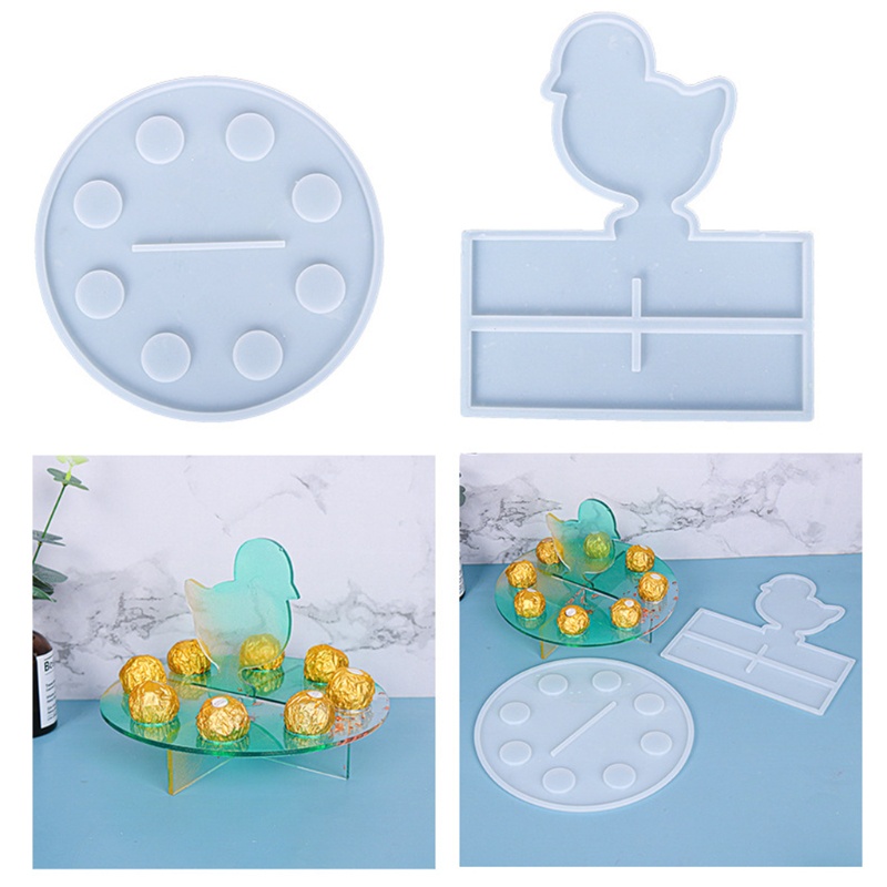 SIY  Chirstmas Silicone Mold for Casting DIY Resin Molds Chicken Shape Tray Making Casting Epoxy Molds for Daily Family Use