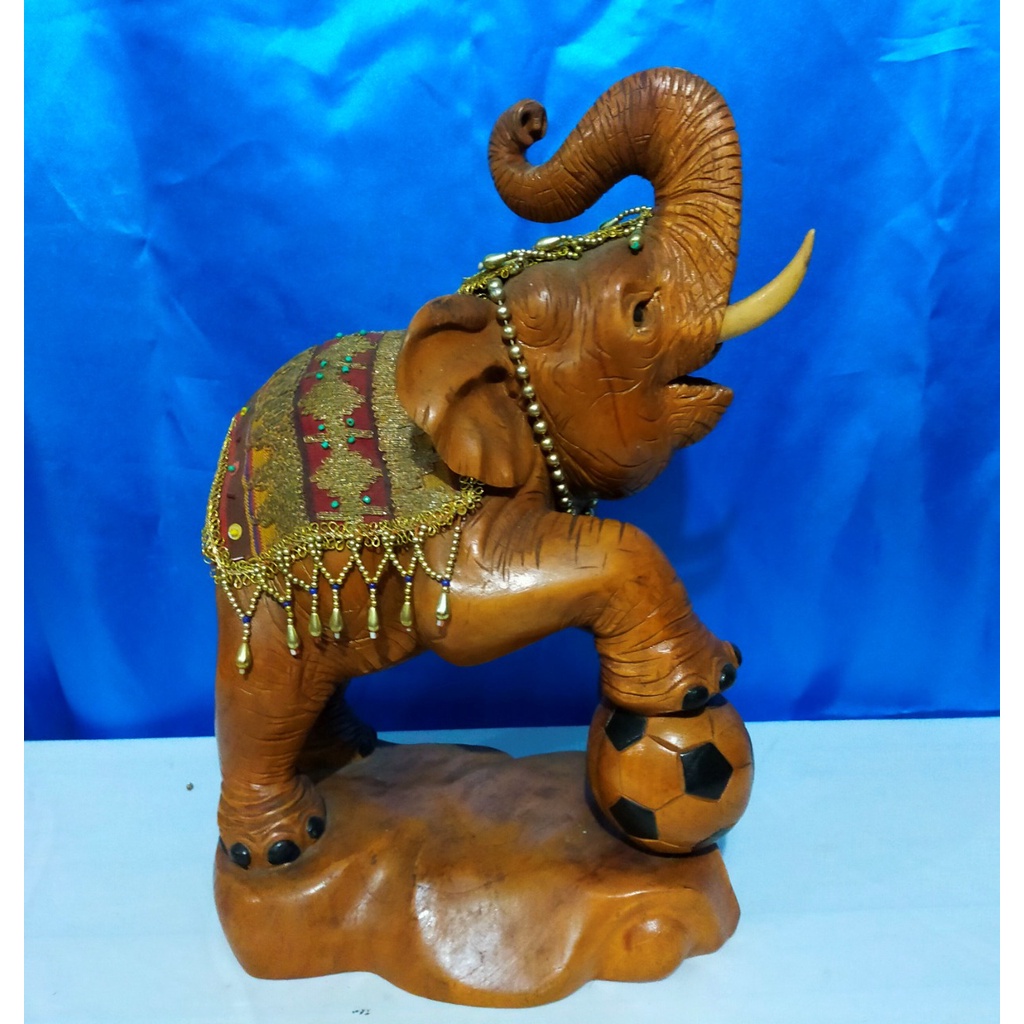 Jual Patung Gajah Thailand Patung Kayu Patung Gajah Indonesia Shopee