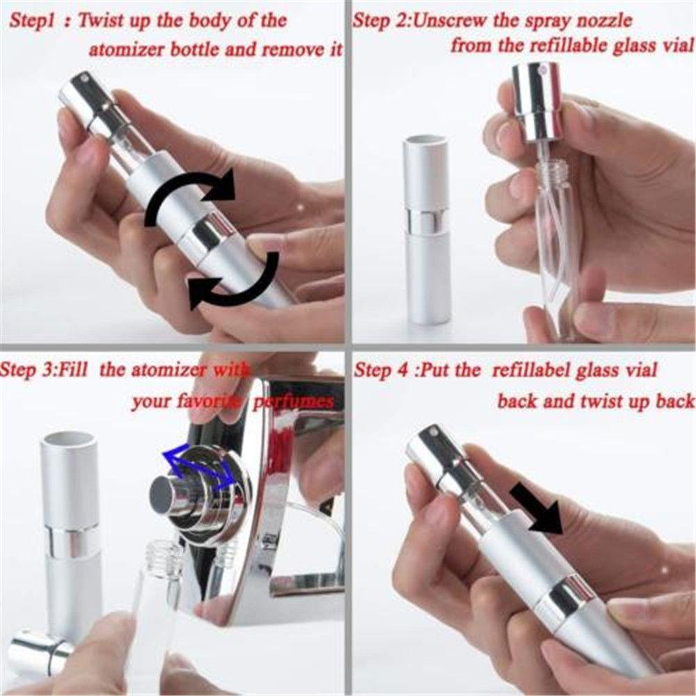 Suyo8/15ml Parfum Atomizer Baru Wanita Kecantikan Mini Travel Size Spray Case