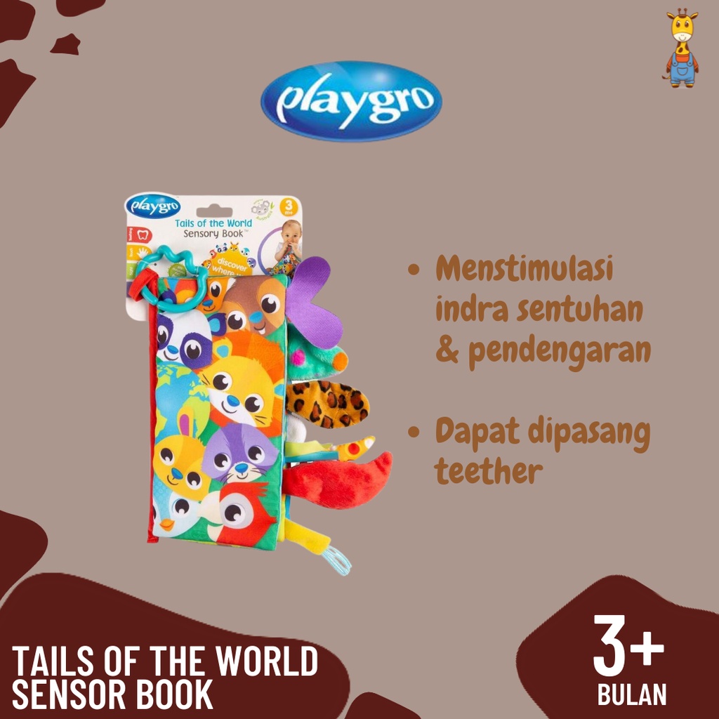 Playgro Tails Of The World Sensor Book