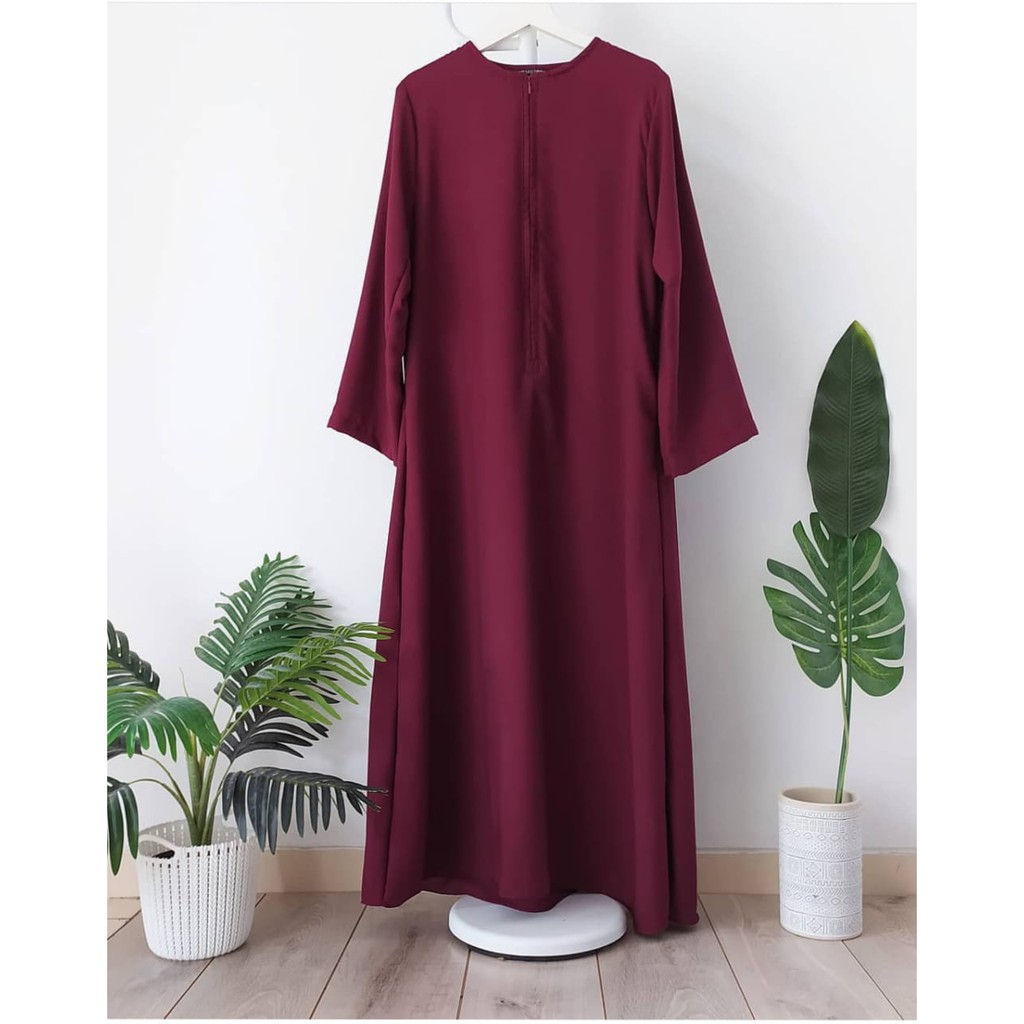 MARYAM ABAYA size S M L XL bahan [SHAKILA HQ] FASHION MUSLIM SYARI GAMIS SUNNAH-3