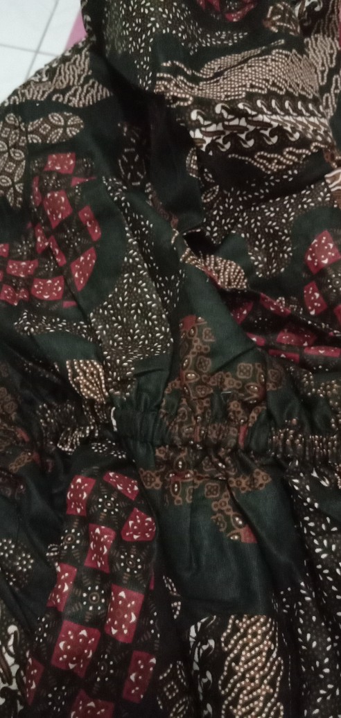 Ms Gamis Batik Sriwedari Maxi Bumil/busui Katun Sogan Jumbo