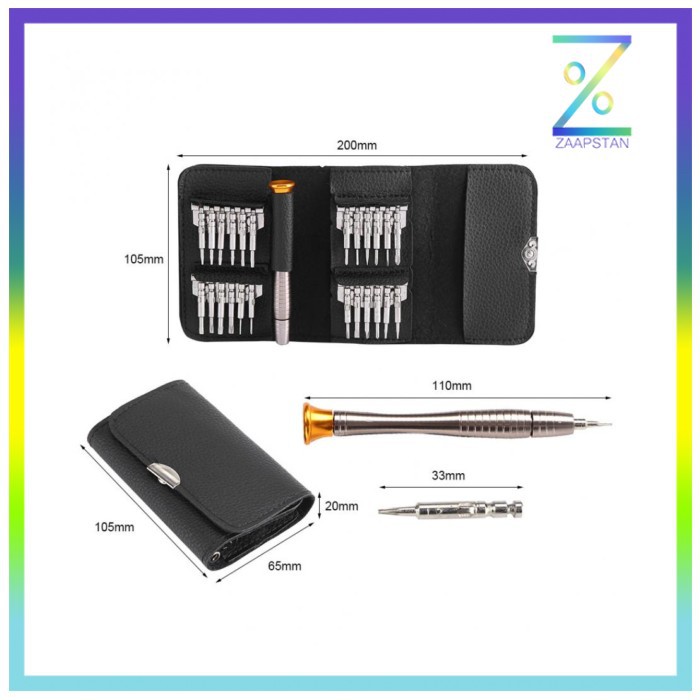 VASTAR Obeng Set Reparasi 25 in 1 Torx Magnetic Smartphone - MA313Z -