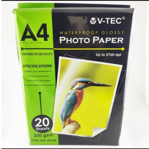 

Kertas Foto V-Tec 230gsm