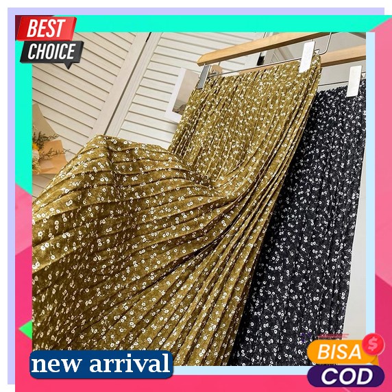 ✨Rj_Mue✨ (Bisa Cod ) Mauna Skirt Span Knit Murah Korean Style - Rok Span Rajut Panjang Androk Sepan 