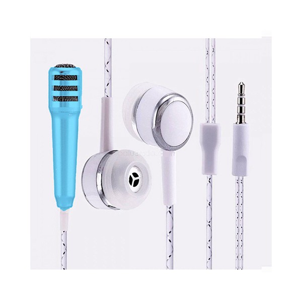 Mini Microphone + Headset Karaoke Smule Video Conference