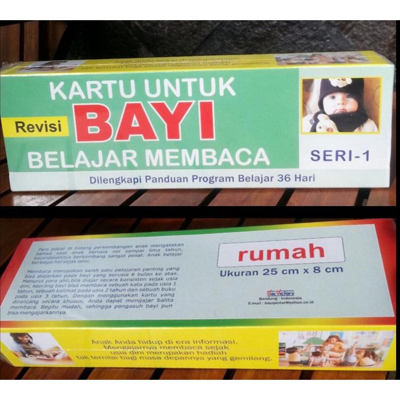 FLASH CARD l KARTU BELAJAR MEMBACA - SERI 1 FLASHCARD BAYI Terlaris