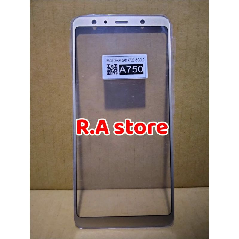 Kaca Lcd + Lem Oca Samsung Galaxy A7 2018 A750 Kaca Depan Kaca Touchscreen Glass Lcd