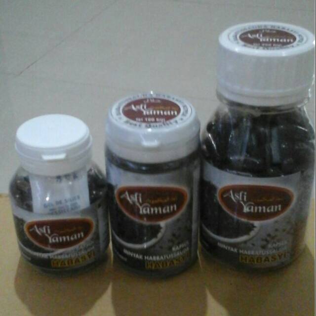 asli yaman habbatussauda kapsul isi 200