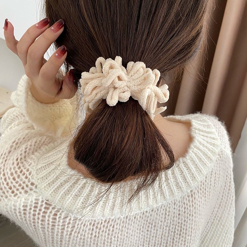 [COD] Ikat Rambut Scrunchie Model Ubur Ubur Lucu Cute Import Ala Korea Ikat Rambut Gelang Warna Eartone Elegan