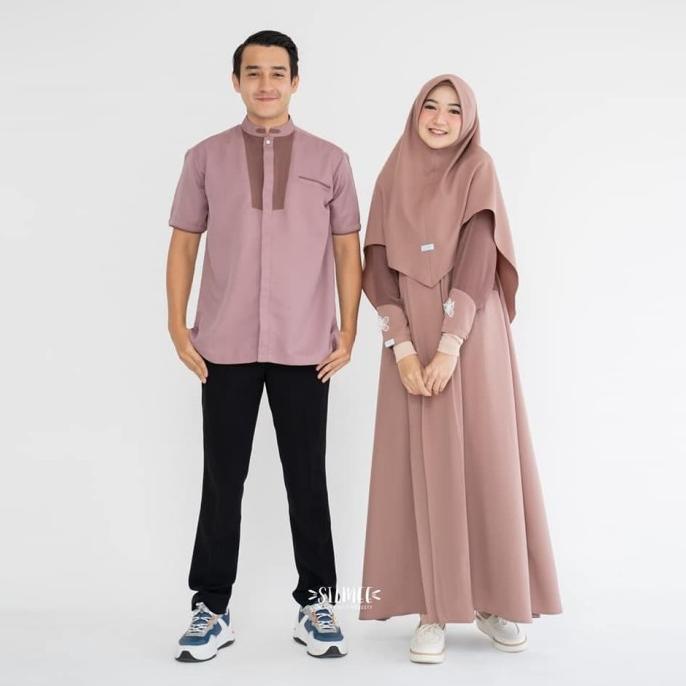 BAJU COUPLE FASHION MUSLIM TERBARU FAMILY SET CASUAL MODERN ELEGANT DXFG546SE