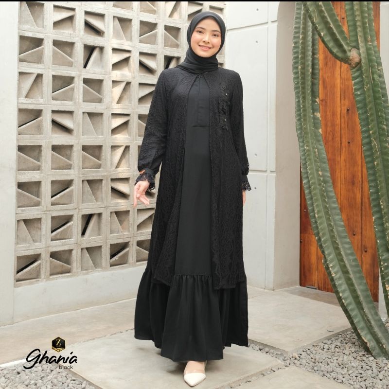 GHANIA DRESS ZALIFA TERBARU. DRESS GHANIA ZALIFA