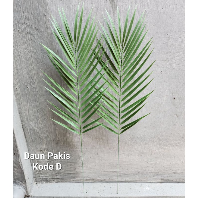 Daun Pakis Plastik Single / Daun Hias Palm Pakis Plastik