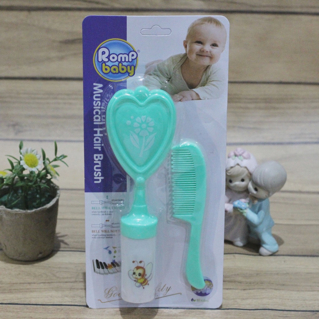 Reliable Musical Hair Brush 2in1 Baby Sisir Musik Bunyi Lonceng Perawatan Bayi New Born Perlengkapan Musical Hair Brush Anak 330C 320C 0215 0216