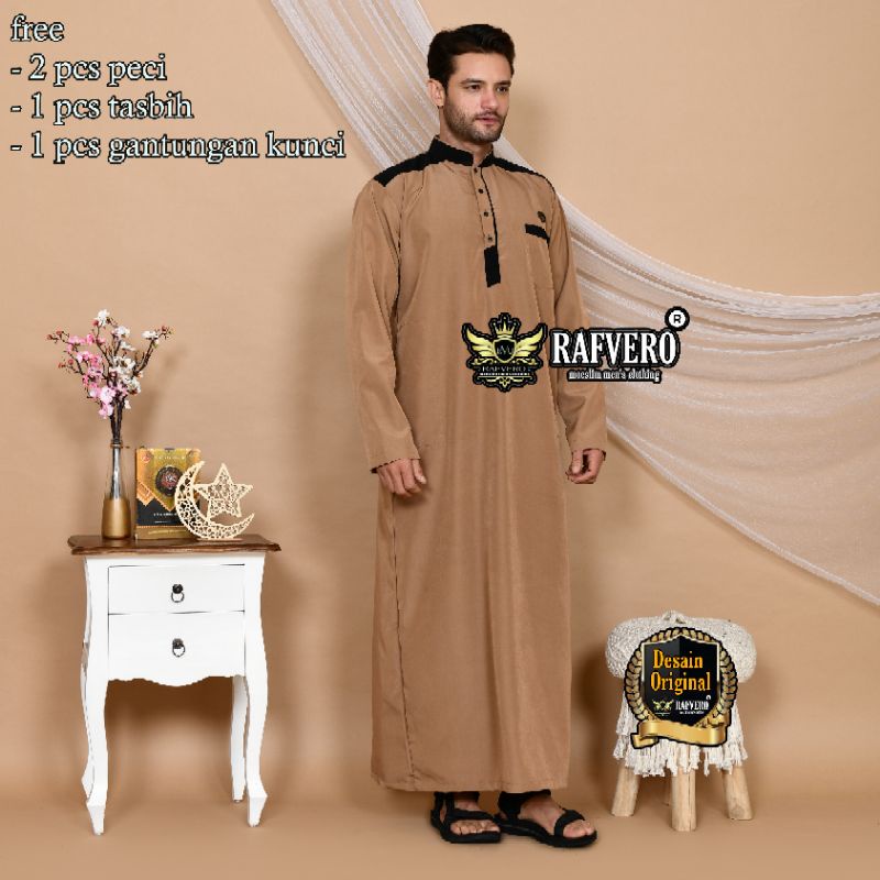 Gamis Jubah Pria RAFWAN ORIGINAL RAFVERO - Gamis Pria Terbaru