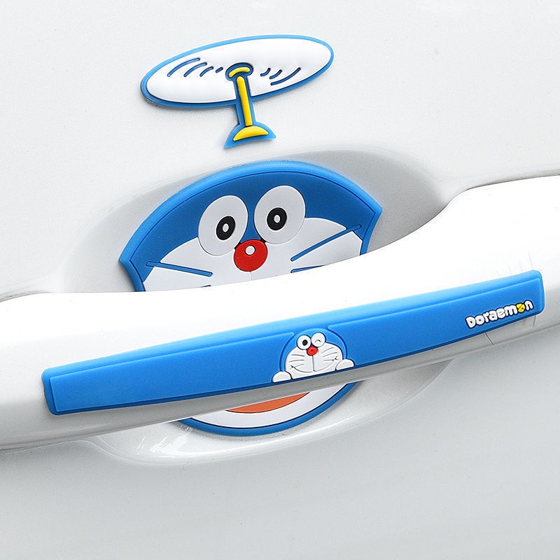 Stiker Hias Pintu Mobil Stiker Pelindung Gagang film Pelindung Kartun Lucu Universal door bowl stickers Anti-Tabrakan strip Permukaan Cat Anti Gores