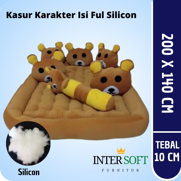 Kasur Tebal Big Size Motif Karakter Isi Silicon Premium Gender