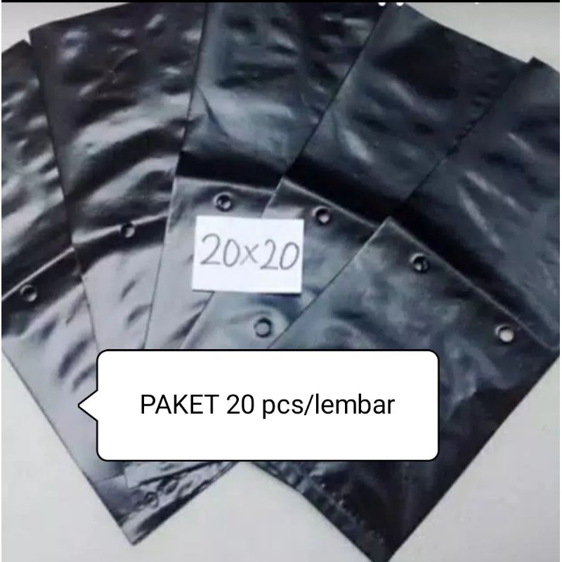 POLYBAG 20x20 polibek semai / kantong polibek / Media tanam / Pilybag tanaman / plastik