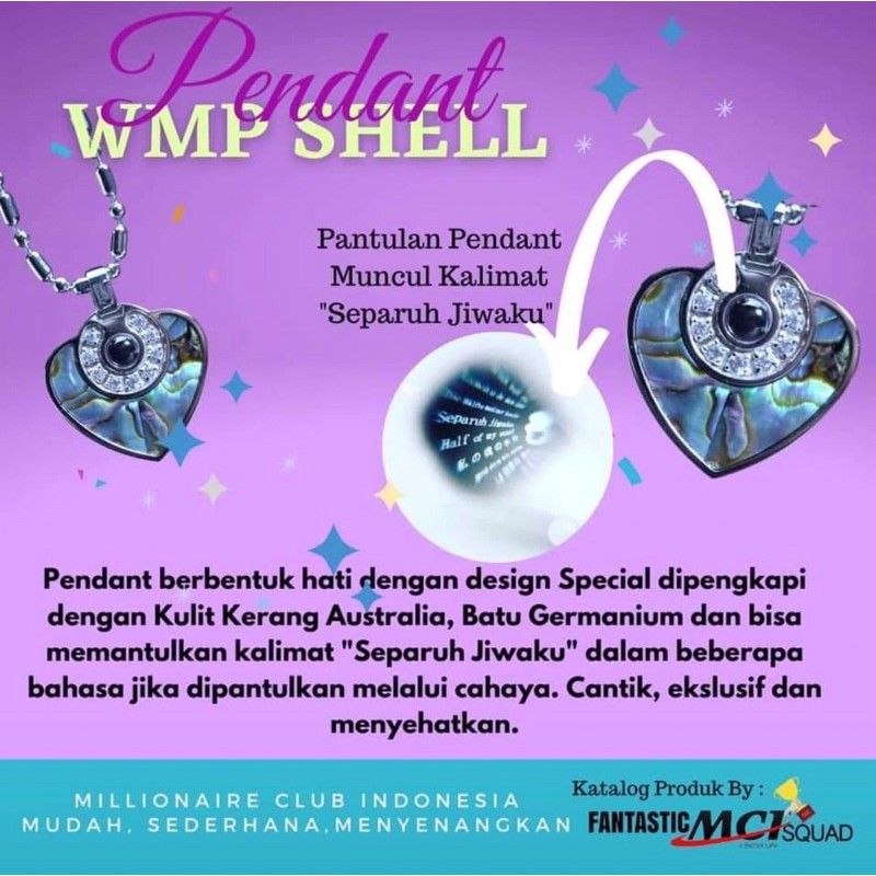 Kalung MCI WMP Shell original 100% free ongkir