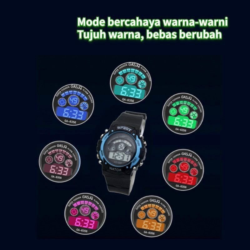 Bundara.id Fa-909 Best seller Berlampu Jam Tangan Sport Anak jam digital