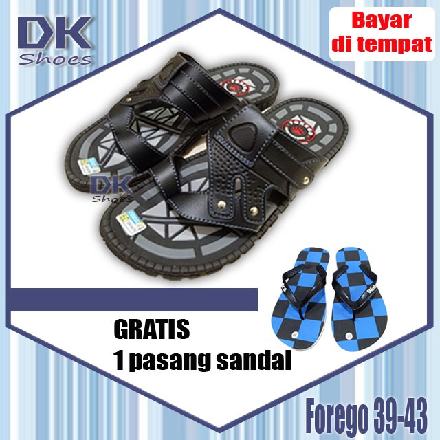 Forego 39-43 Buy 1 get 1 Free / Sandal Laki Dewasa Murah / Sandal Lebaran Fashion