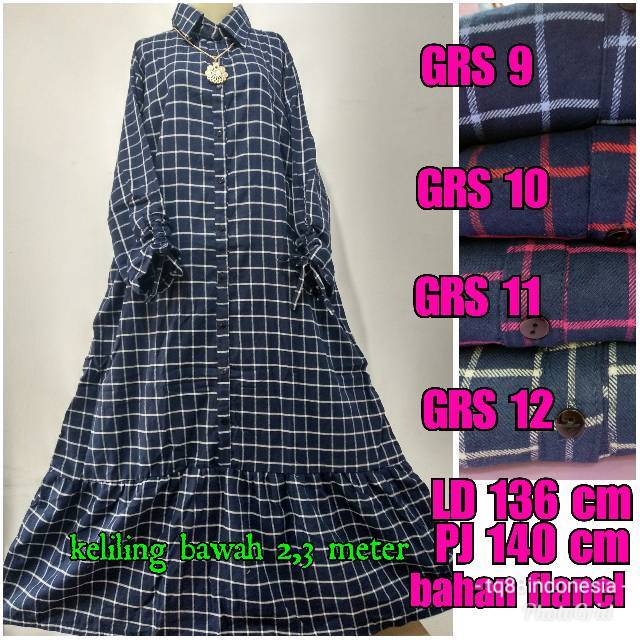 Gamis rempel/gamis flenel/gamis flanel super jumbo/gamis serut/gamis jumbo/gamis rempel jumbo