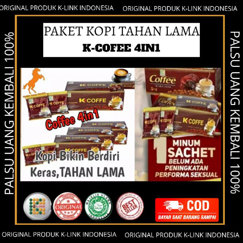 

Kopi Gingseng Tahan Lama K-Coffe 4in1 by Klink