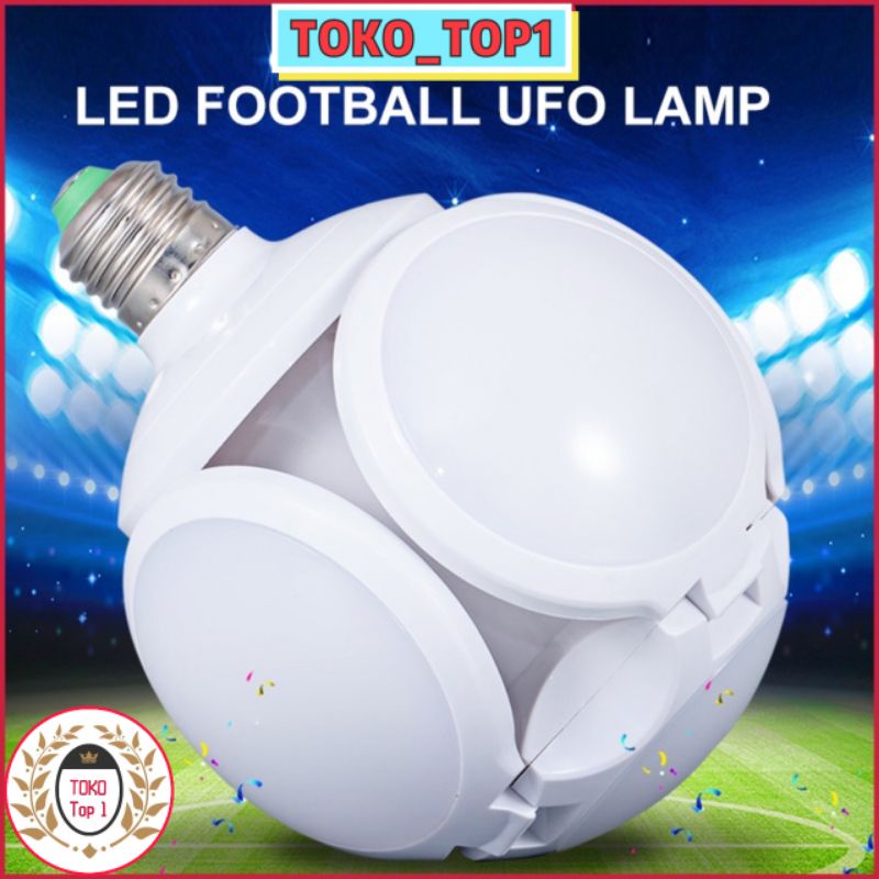 LAMPU BOHLAM LIPAT MODEL BOLA 28WATT / LAMPU FOOT BALL UFO LED 28 WATT