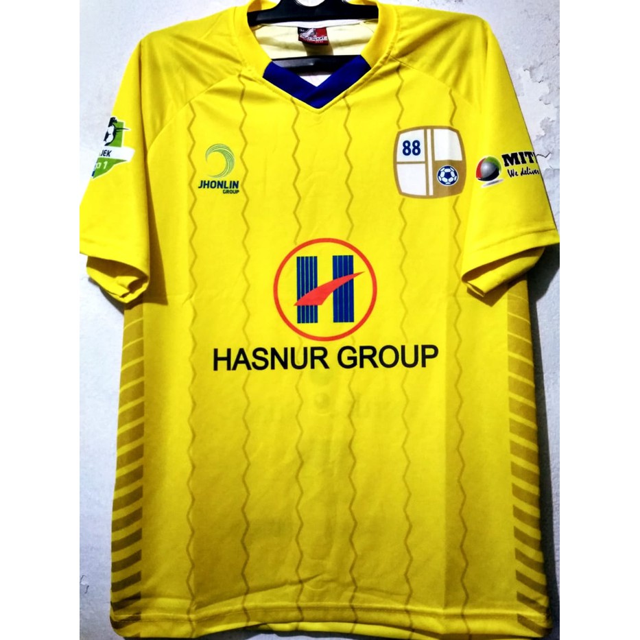 jersey Barito Putera home liga 1 2018 merk lokal printing