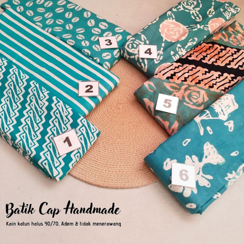 KAIN BATIK CAP HIJAU / TOSCA