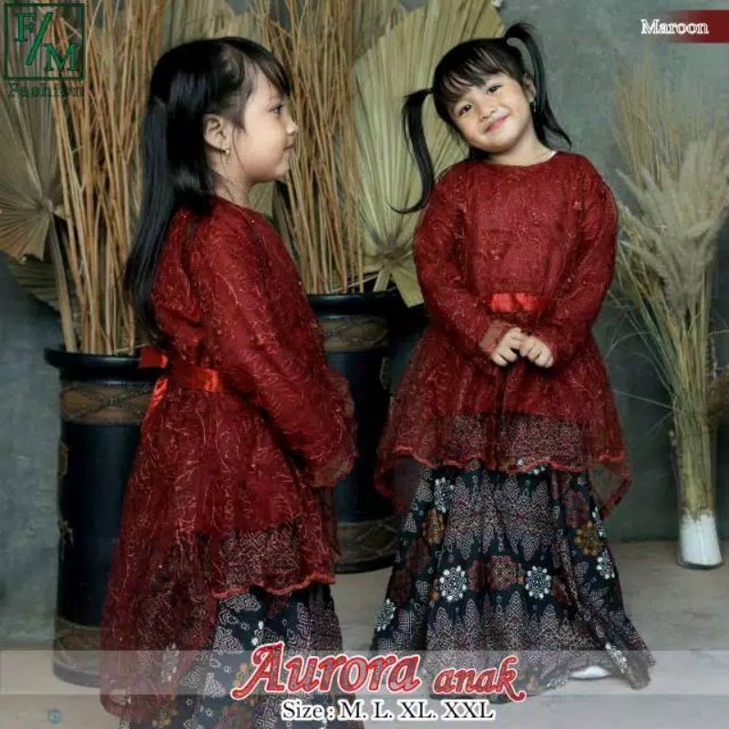 SET KEBAYA ANAK/TILLE ANAK/KEBAYA MODERN/KEBAYA/BAJU KEBAYA/BAJU