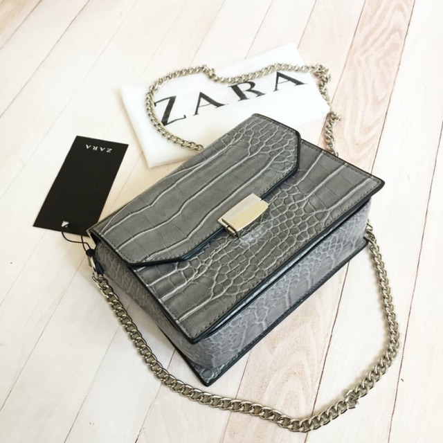 Tas Wanita Zara Morc Croco Ori Import