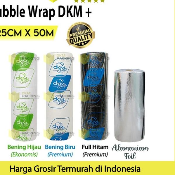 

❆ Plastik BubbleWrap 125cm x 50m DKM PLUS PREMIUM Bubble Wrap ROLL - Hijau Bening ✸