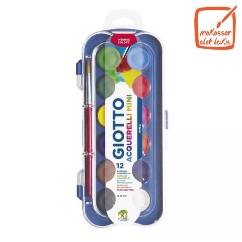 

Giotto Acquerelli Mini Set 12 Warna - Watercolor Cake