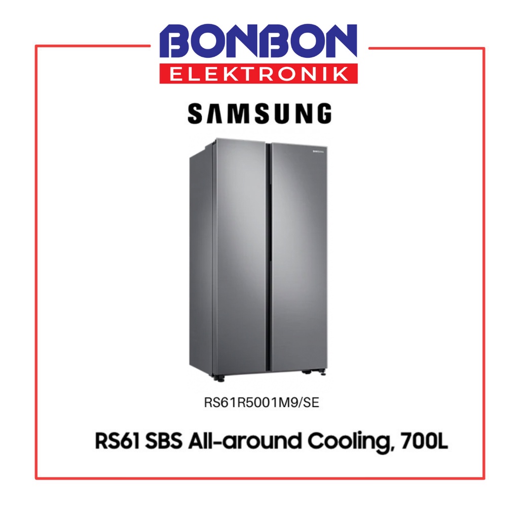 Samsung Kulkas Side by Side RS61R5001M9 All-Around Cooling 700L RS61