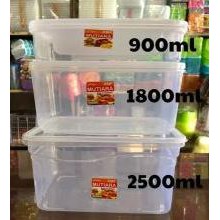 foodbox tempat makan kotak  toples bening sealware kmp transparan   900  1800  2500  2000  3500 