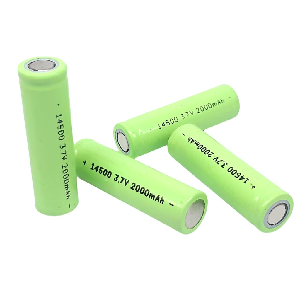 Baterai 14500 Li-ION 3.7V - 2000mAh Paket 4 Buah