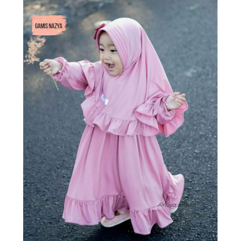 Gamis Bayi / Anak Perempuan 1 - 5 tahun (Gamis Nazya) by Ainaya